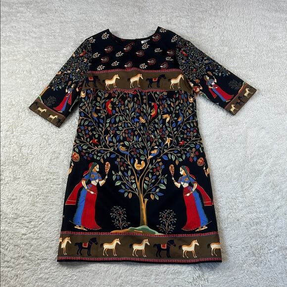 Molly Bracken Dresses & Skirts - Molly Bracken horse and peasant folk novelty print shift dress, size small